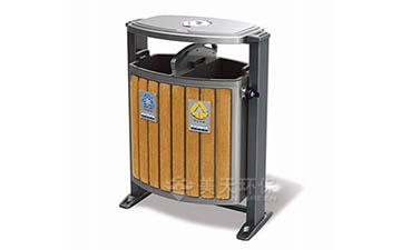 鋼木垃圾桶 鋼木垃圾桶